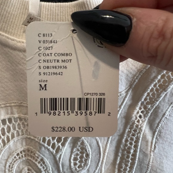 Free People Prairie Sweatshirt, MED NWT - Picture 12 of 12